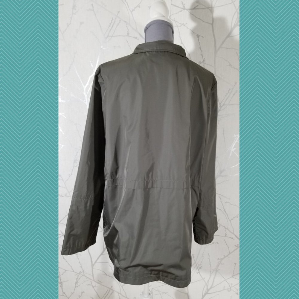 Cinzia Rocca Metallic Gray Button Front Coat - Picture 4 of 7